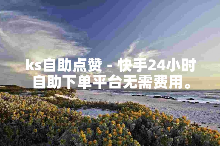 ks自助点赞 - 快手24小时自助下单平台无需费用。