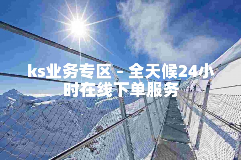 ks业务专区 - 全天候24小时在线下单服务
