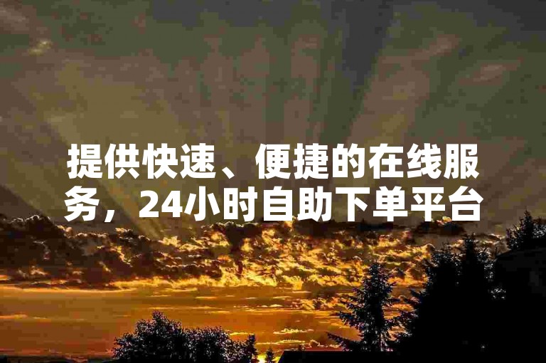 提供快速、便捷的在线服务，24小时自助下单平台助您轻松提升QQ业务。