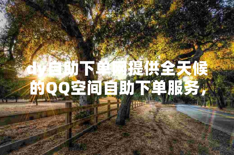 dy自助下单网提供全天候的QQ空间自助下单服务，包括仅需1元即可获得1000快手赞的快速服务，以及为QQ空间说说提供经济实惠的点赞服务。