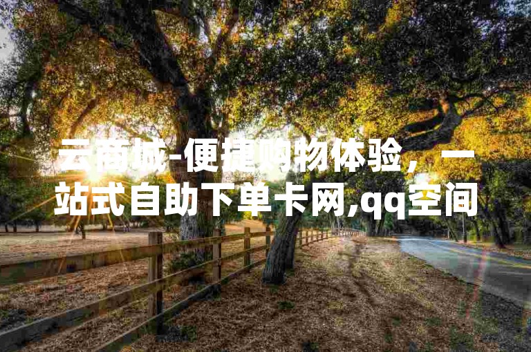 云商城-便捷购物体验，一站式自助下单卡网,qq空间点赞服务平台。