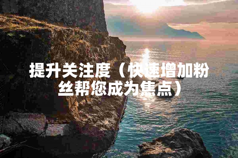 提升关注度（快速增加粉丝帮您成为焦点）