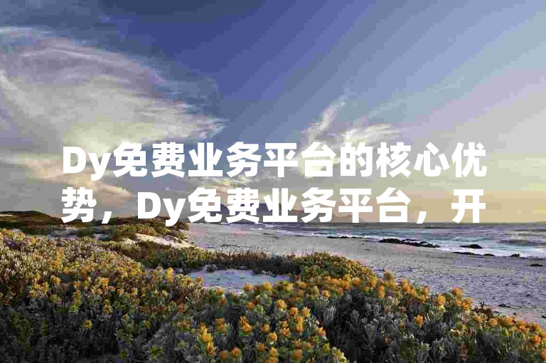 Dy免费业务平台的核心优势，Dy免费业务平台，开启你的创业新篇章！创业者首选！