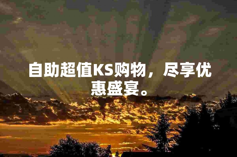自助超值KS购物，尽享优惠盛宴。