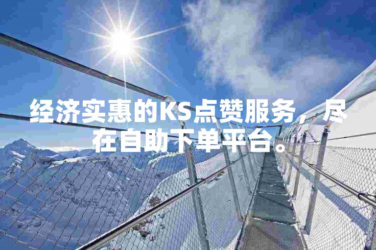 经济实惠的KS点赞服务，尽在自助下单平台。