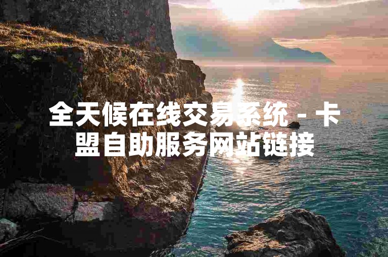 全天候在线交易系统 - 卡盟自助服务网站链接