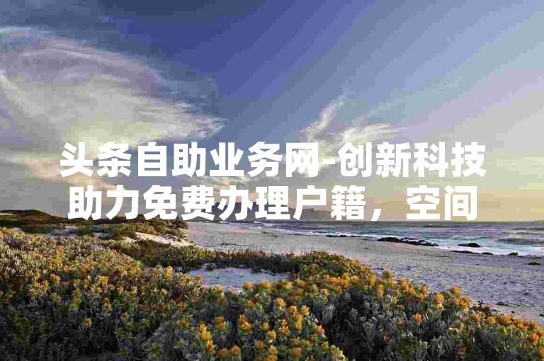 头条自助业务网-创新科技助力免费办理户籍，空间说说赞免费领取平台推荐10个。