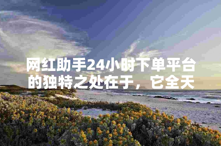 网红助手24小时下单平台的独特之处在于，它全天候无休，让你随时随地轻松购物，是2025年必备的购物神器！