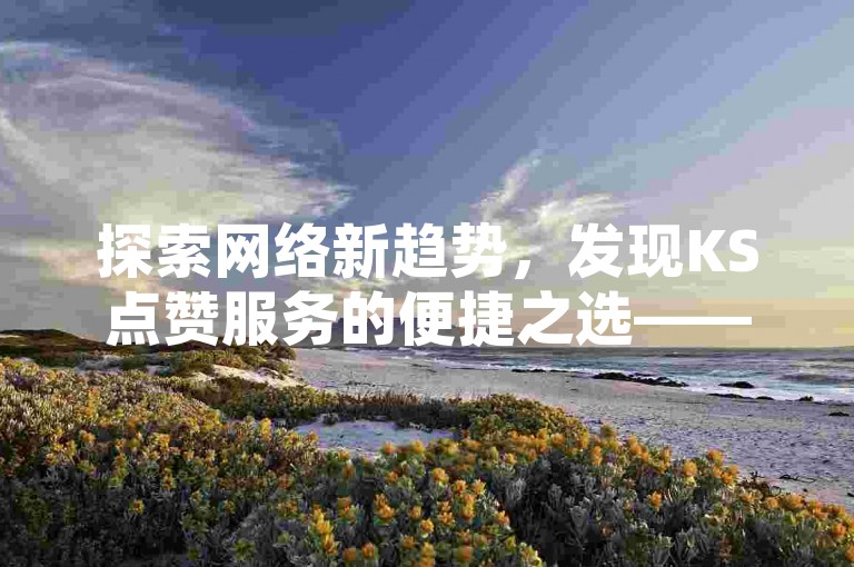 探索网络新趋势，发现KS点赞服务的便捷之选——专业平台支持QQ支付，轻松涨赞无压力。