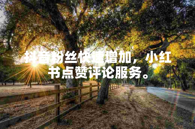 抖音粉丝快速增加，小红书点赞评论服务。