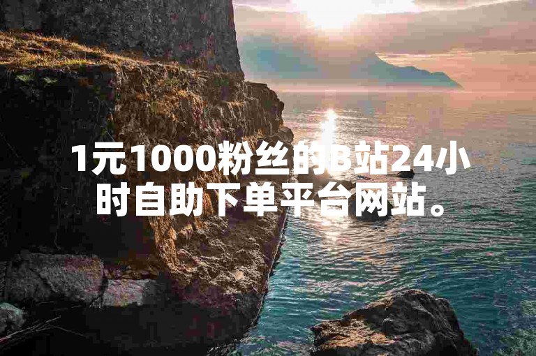 1元1000粉丝的B站24小时自助下单平台网站。