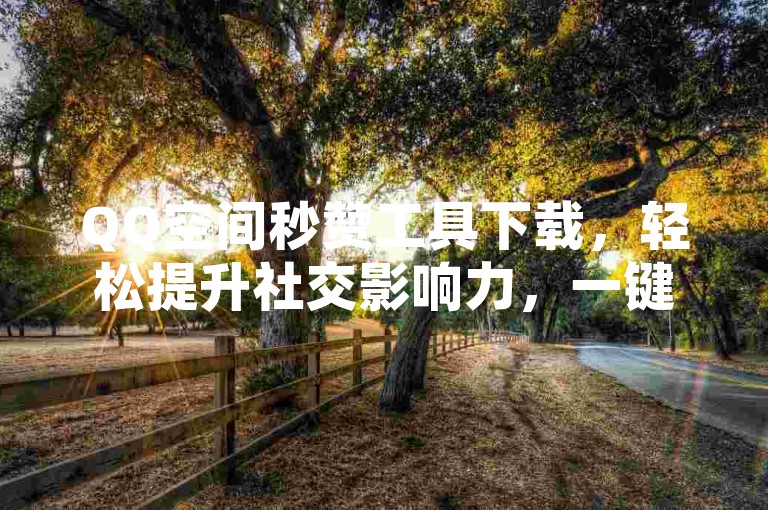 QQ空间秒赞工具下载，轻松提升社交影响力，一键操作快速获赞。