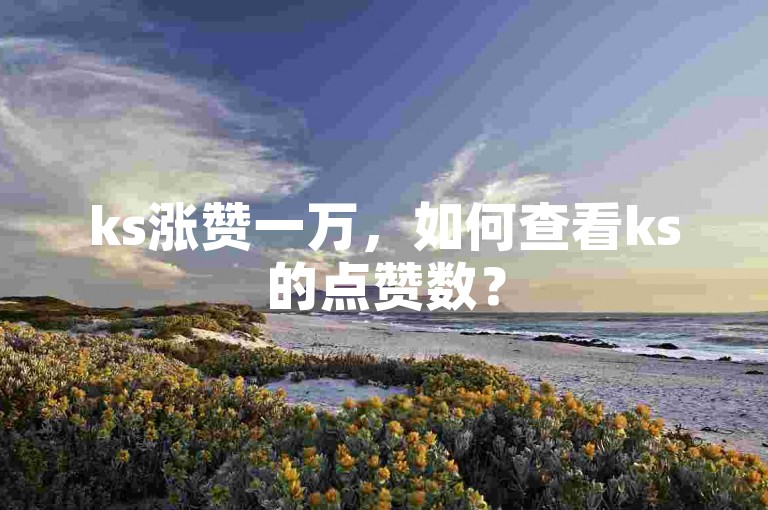 ks涨赞一万，如何查看ks的点赞数？