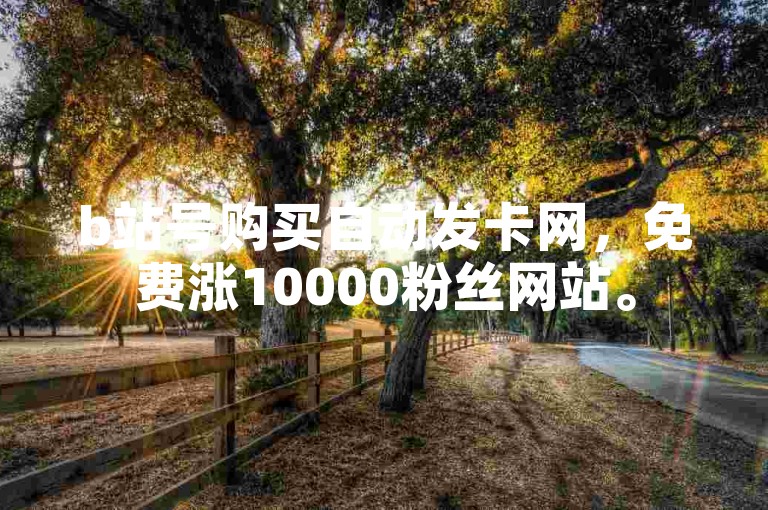 b站号购买自动发卡网，免费涨10000粉丝网站。