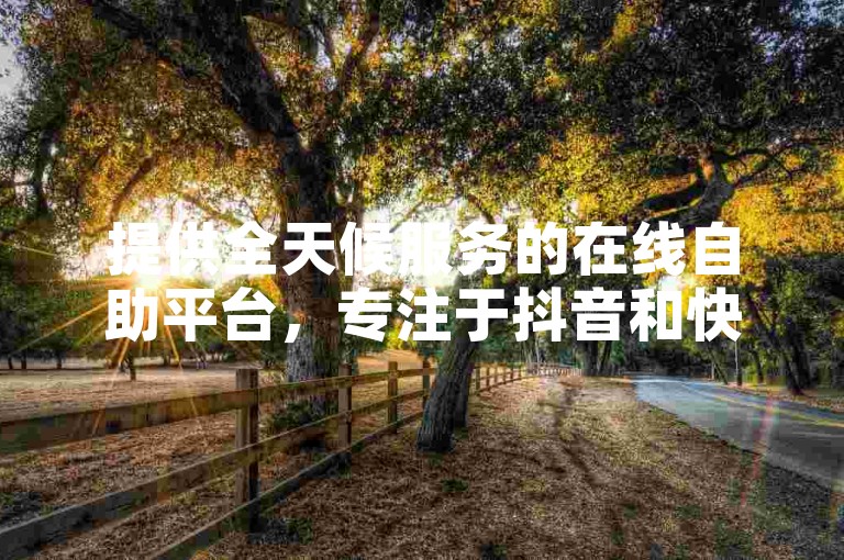 提供全天候服务的在线自助平台，专注于抖音和快手的定制评论业务以及卡盟资源供应。