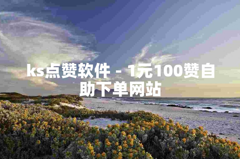 ks点赞软件 - 1元100赞自助下单网站
