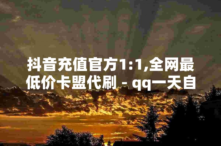 抖音充值官方1:1,全网最低价卡盟代刷 - qq一天自动引流5万人 - qq充赞。