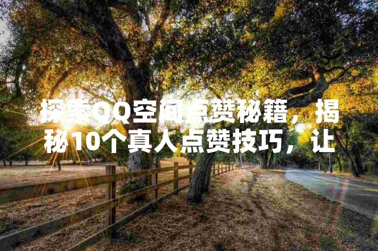 探索QQ空间点赞秘籍，揭秘10个真人点赞技巧，让你的动态瞬间火爆！2025年必备技能。