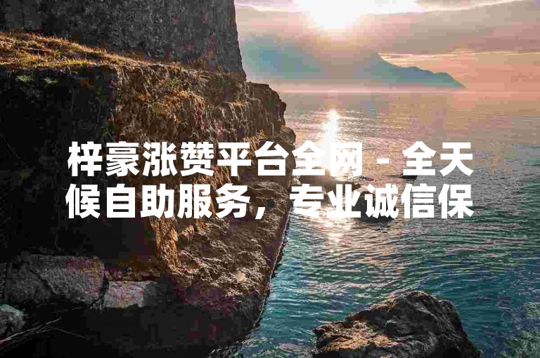 梓豪涨赞平台全网 - 全天候自助服务，专业诚信保障。
