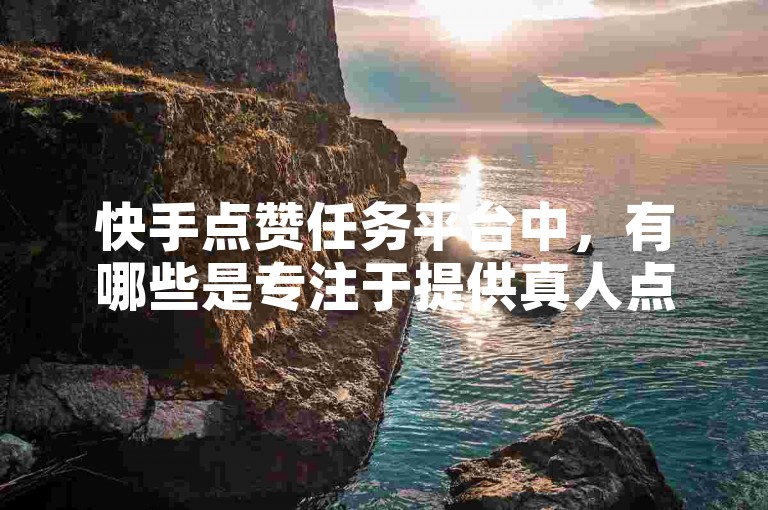 快手点赞任务平台中，有哪些是专注于提供真人点赞服务的呢？