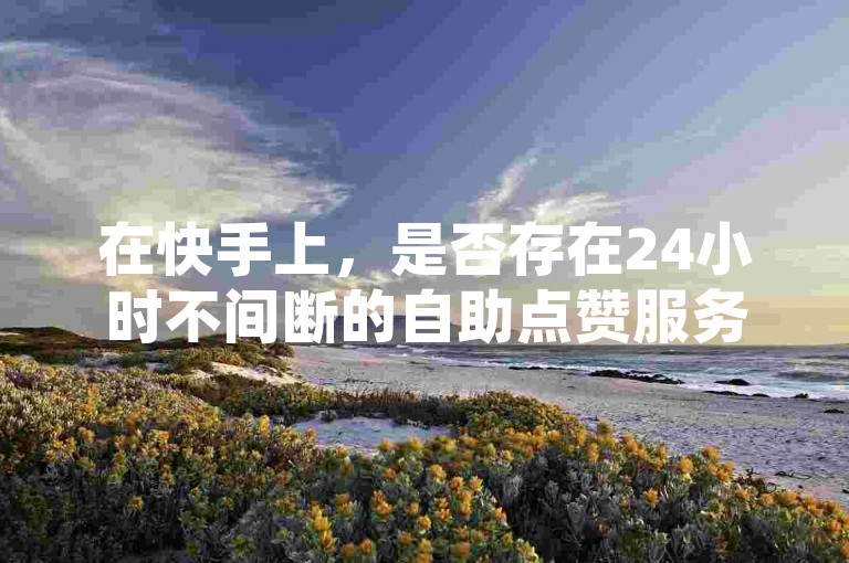 在快手上，是否存在24小时不间断的自助点赞服务且价格低廉？