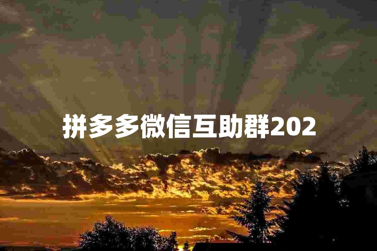 拼多多微信互助群2025版{多多助力新人号}，是一个专门为拼多多用户设立的微信群，旨在帮助新用户完成助力任务。