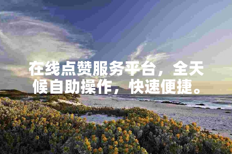 在线点赞服务平台，全天候自助操作，快速便捷。