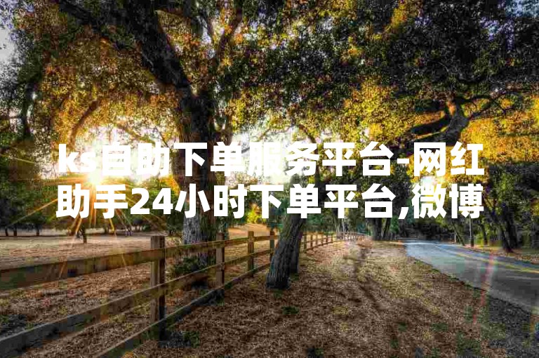 ks自助下单服务平台-网红助手24小时下单平台,微博涨粉自助平台。