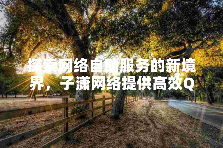 探索网络自助服务的新境界，子潇网络提供高效QQ空间业务解决方案，助您粉丝数量迅速攀升至万级。