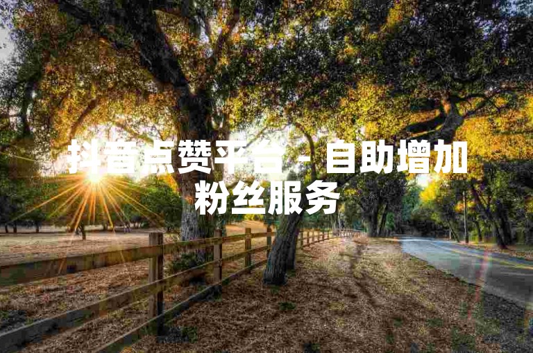 抖音点赞平台 - 自助增加粉丝服务