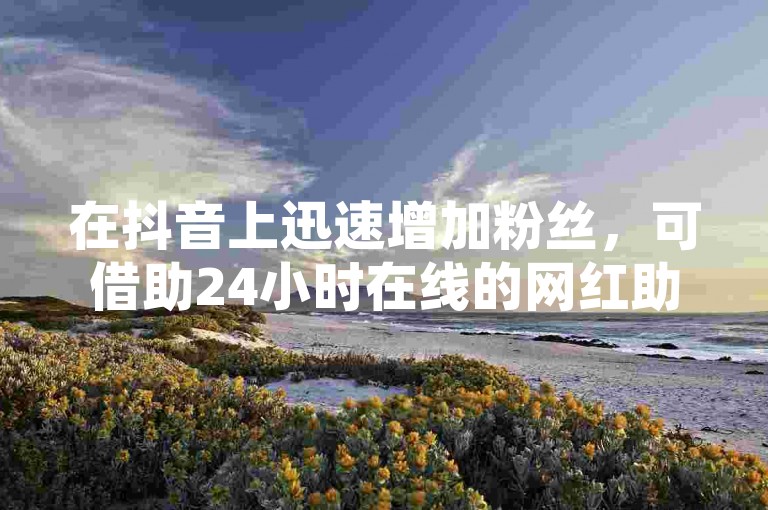 在抖音上迅速增加粉丝，可借助24小时在线的网红助力平台来实现。