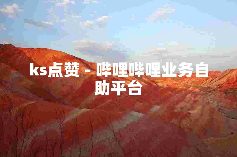 ks点赞 - 哔哩哔哩业务自助平台
