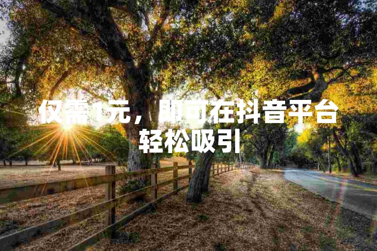 仅需1元，即可在抖音平台轻松吸引500位忠实粉丝的秘诀大公开！2025年必备技巧。