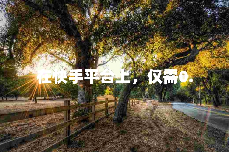 在快手平台上，仅需0.5元即可购买到100个秒到账的赞，同时提供bilibili账号交易服务，抖音业务以全网最低价格进行，还有空间自助平台确保业务下单均由真人操作。