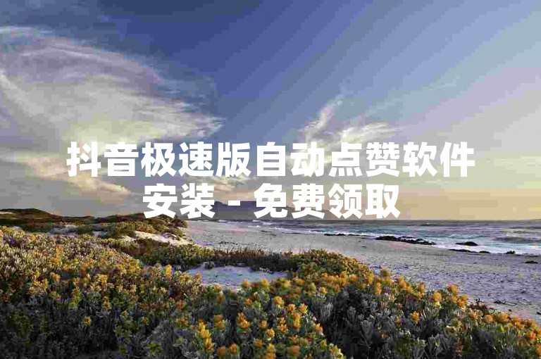 抖音极速版自动点赞软件安装 - 免费领取5000粉丝关注。