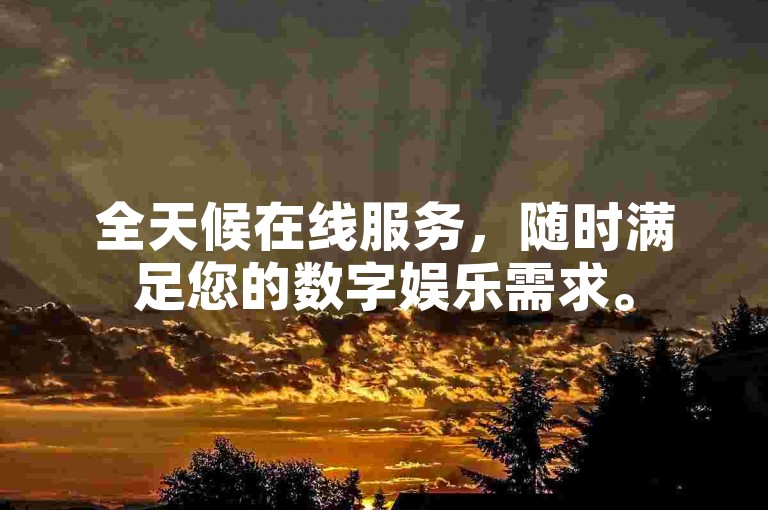 全天候在线服务，随时满足您的数字娱乐需求。