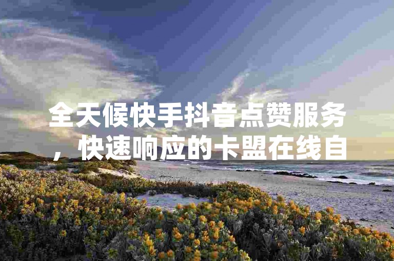 全天候快手抖音点赞服务，快速响应的卡盟在线自助下单系统 - 即刻体验ks点赞通道 - 专业的qq业务代理服务平台邀您发现无限可能。