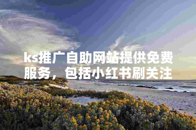 ks推广自助网站提供免费服务，包括小红书刷关注和快手刷点赞双击秒到账。