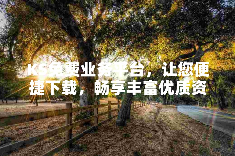 KS免费业务平台，让您便捷下载，畅享丰富优质资源。
