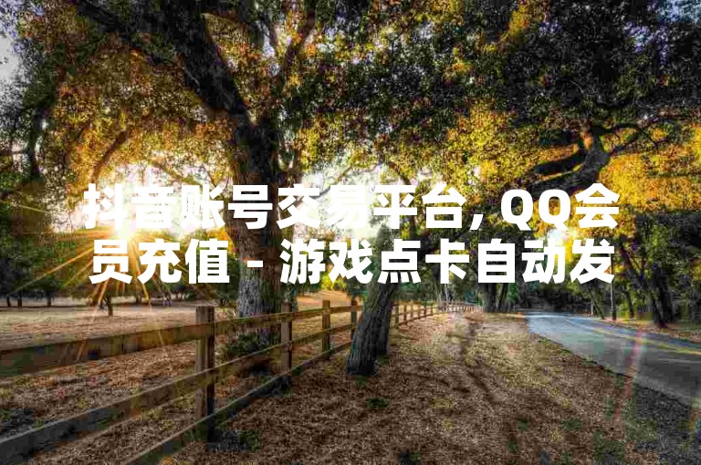 抖音账号交易平台, QQ会员充值 - 游戏点卡自动发货网站 - b站24小时下单平台