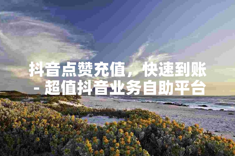 抖音点赞充值，快速到账 - 超值抖音业务自助平台，价格亲民。