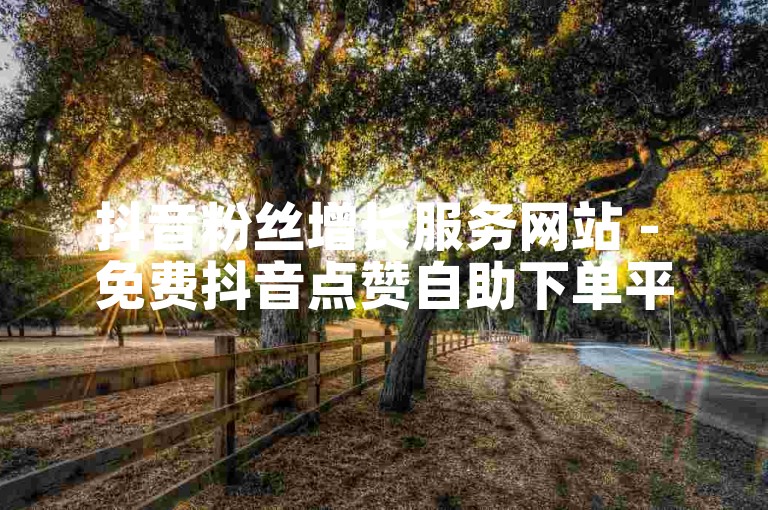 抖音粉丝增长服务网站 - 免费抖音点赞自助下单平台。