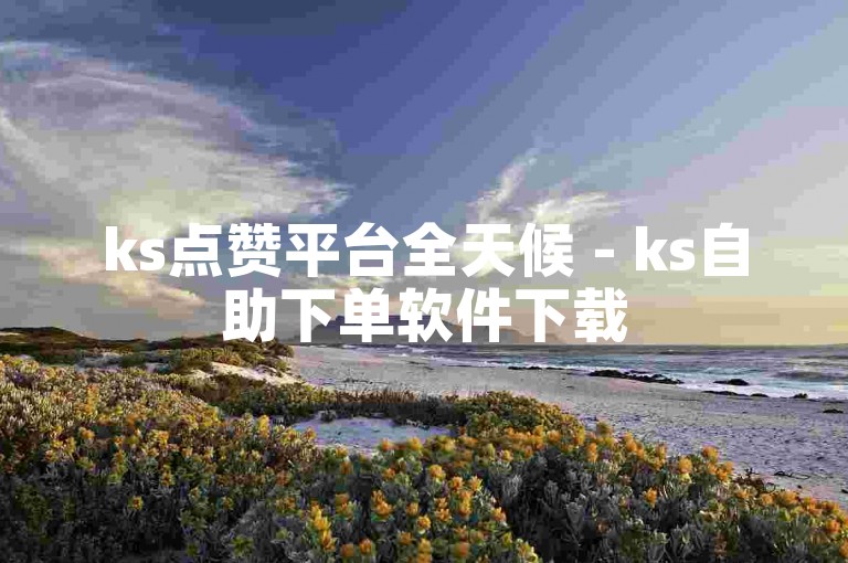 ks点赞平台全天候 - ks自助下单软件下载