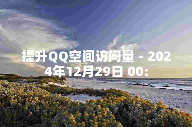 提升QQ空间访问量 - 2024年12月29日 00:55，全天候自助下单服务。