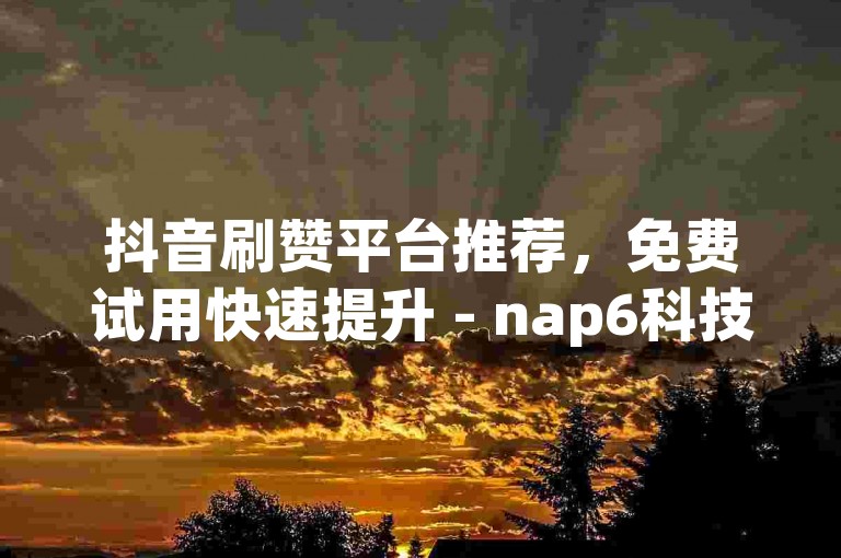 抖音刷赞平台推荐，免费试用快速提升 - nap6科技网提供专业服务。