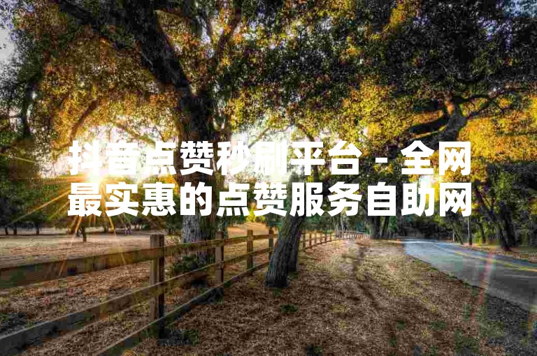 抖音点赞秒刷平台 - 全网最实惠的点赞服务自助网站。