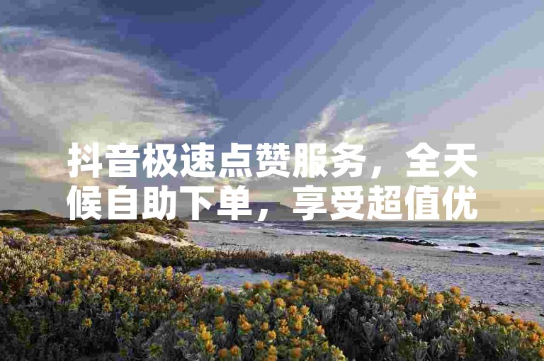 抖音极速点赞服务，全天候自助下单，享受超值优惠。