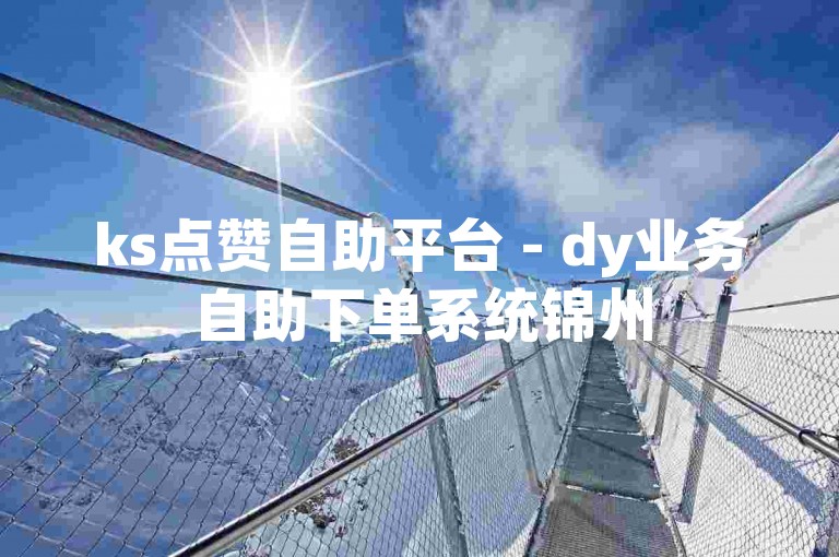 ks点赞自助平台 - dy业务自助下单系统锦州