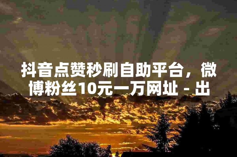 抖音点赞秒刷自助平台，微博粉丝10元一万网址 - 出售抖音号工具 - 辅助APP