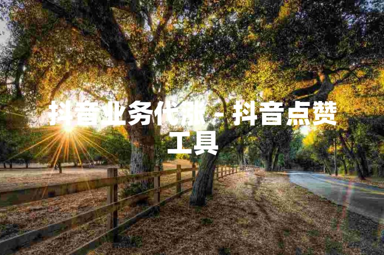 抖音业务代涨 - 抖音点赞工具
